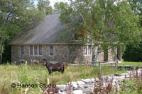 Antrim, NH - Old Stone Church with Horse